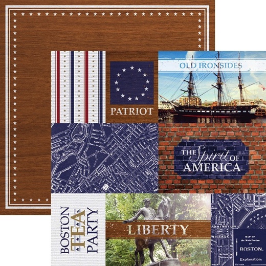 Reminisce Passports-BOSTON Cardstock Stickers scrapbooking BEANTOWN 