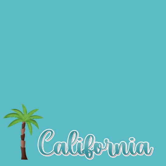 California Palm 12x12 Scrapbooking Paper