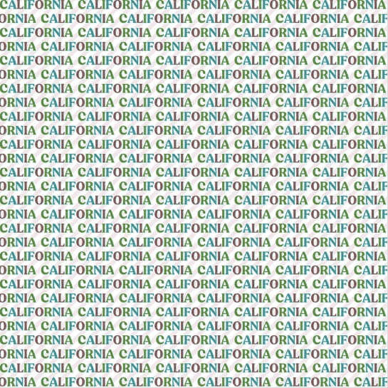 California Words 12x12 Scrapbooking Paper