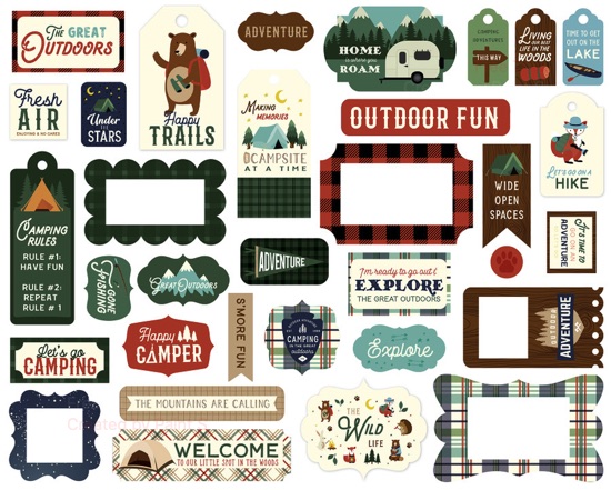 Call of the Wild Scrapbooking Ephemera