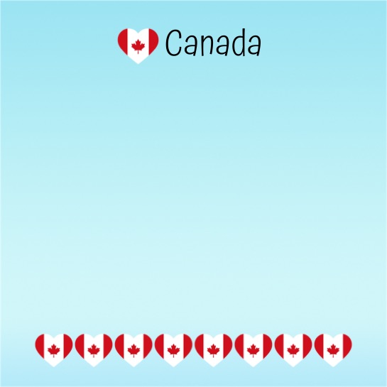 Love Canada 12x12 Scrapbooking Paper