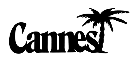 Cannes Scrapbooking Laser Cut Title with Palm Tree