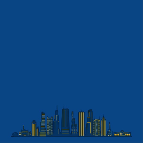 Chicago Skyline 12x12 Scrapbooking Paper