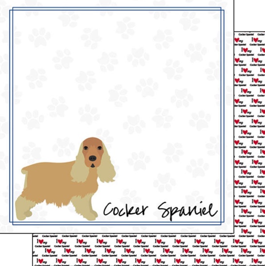 Dogs scrapbooking paper, scrapbook stickers and embellishmen
