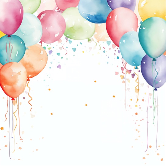 Party Balloons 12x12 Scrapbooking Paper