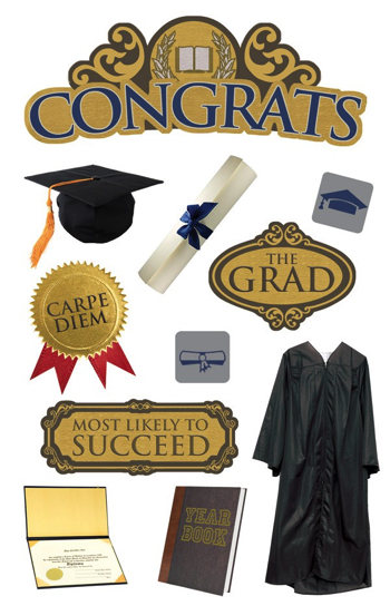 Graduation Scrapbooking Stickers