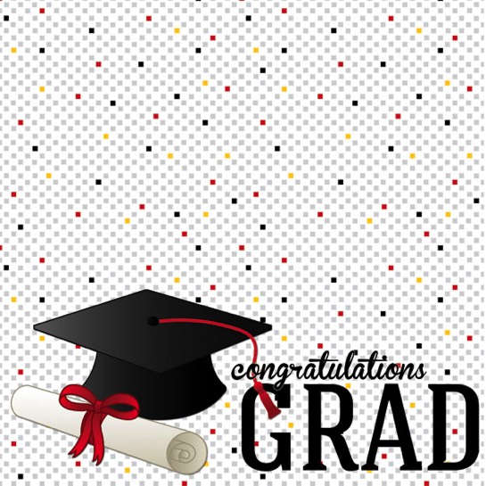 Congratulations Grad 12x12 Scrapbooking Paper