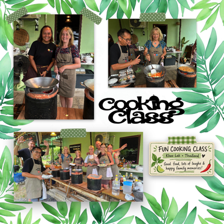 Cooking Class Scrapbooking Page