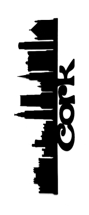 Cork Scrapbooking Laser Cut Title with Skyline