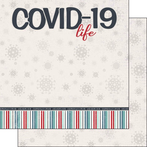 Covid-19 12x12 Double Sided Scrapbooking Paper