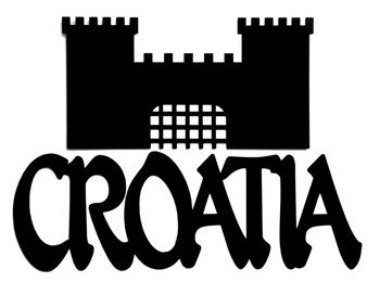 Croatia Scrapbooking Laser Cut Title with Fortress
