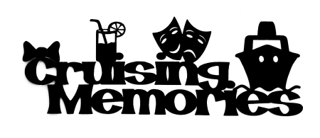 Cruising Memories Scrapbooking Laser Cut Title with Icons