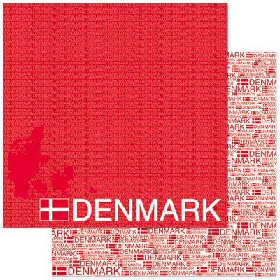 Denmark 12x12 Double Sided Scrapbooking Paper