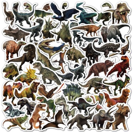 Dinosaur - 50 Individual Stickers