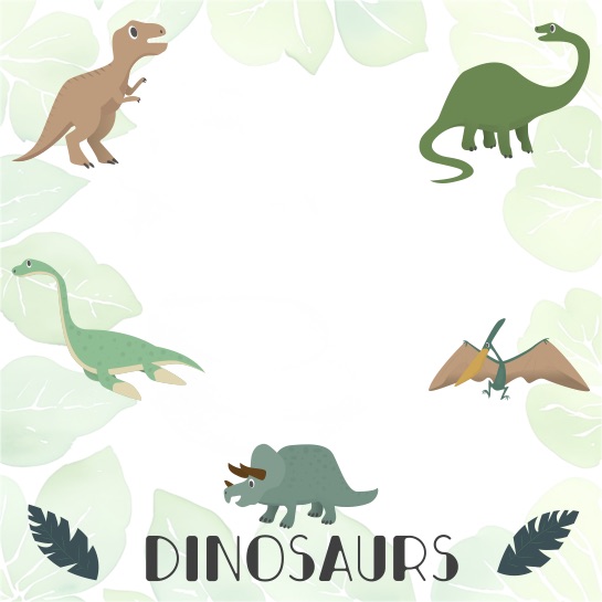 Dinosaurs 12x12 Scrapbooking Paper