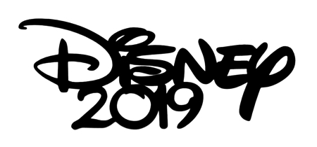 Disney 2019 Scrapbooking Laser Cut Title