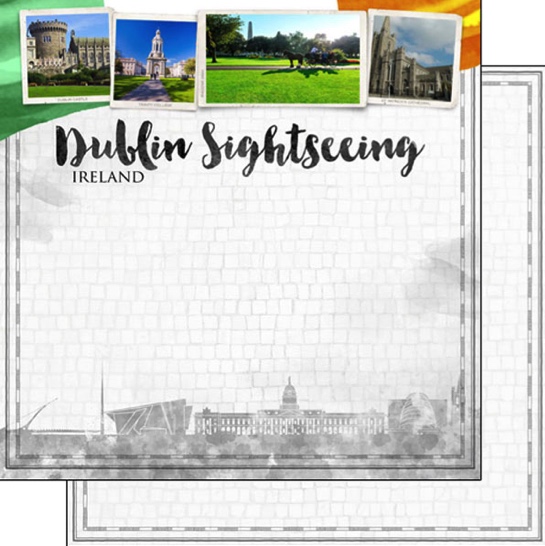 Ireland Scrapbooking 12x12 acid lignin free Paper