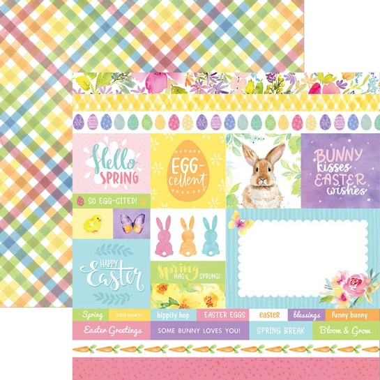 Easter Tags 12x12 Double Sided Scrapbooking Paper