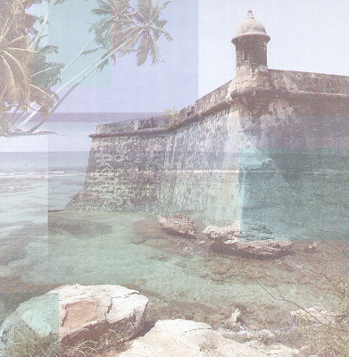 Eastern Caribbean Collage 12x12 Scrapbooking Paper