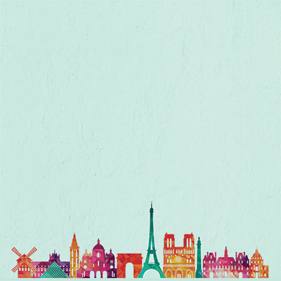 Paris Skyline Scrapbooking Paper