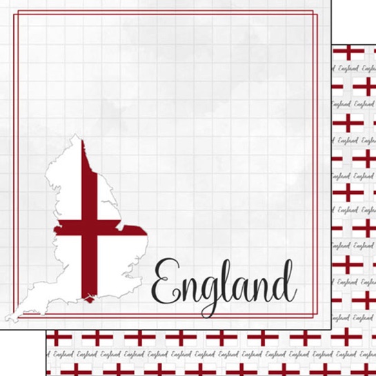 London England 12x12 Scrapbooking Paper, Stickers, Embellishments