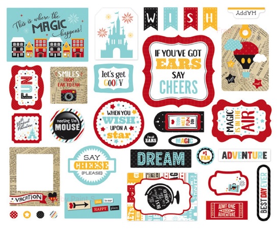Disney Scrapbooking Paper Ephemera