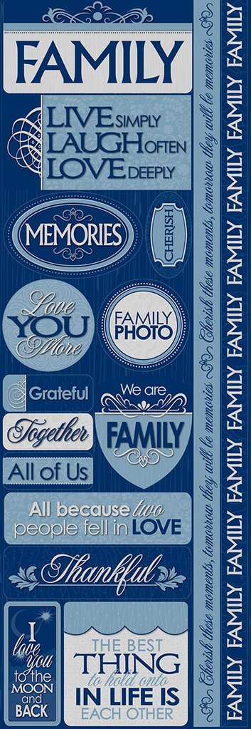 Family Tree Scrapbooking Paper Stickers Scrapbook Album