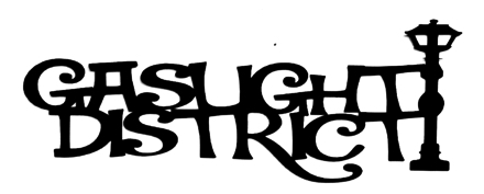 Gaslight District Scrapbooking Laser Cut Title with Lamp