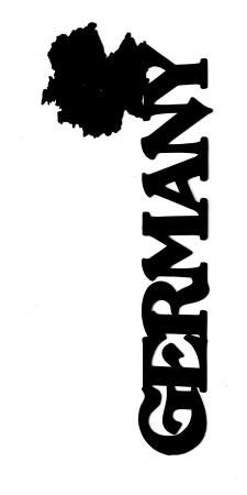 Germany Scrapbooking Laser Cut Title with Country Shape
