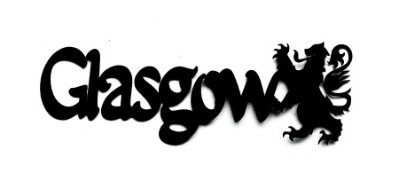 Glasgow Scrapbooking Laser Cut Title with Emblem