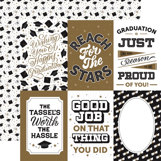 Graduation Stickers - 52-Piece PVC Cup Decals For High School & College Grads