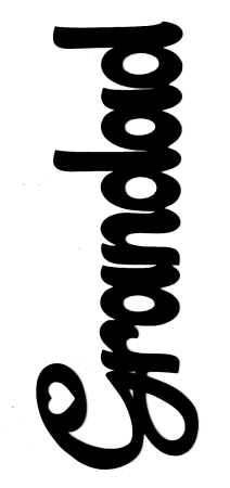 Grandad Scrapbooking Laser Cut Title