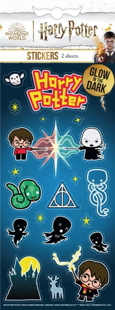 Harry Potter Glow in the Dark Stickers - 2 sheets