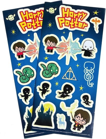 Harry Potter Glow in the Dark Stickers - 2 sheets