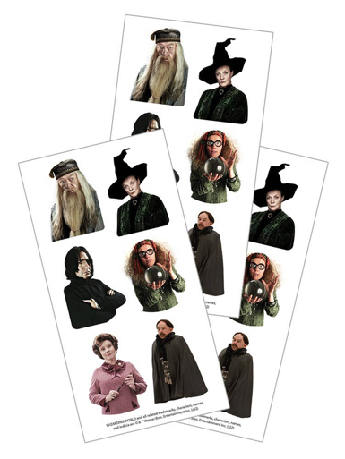 Hogwarts Professors Scrapbooking Stickers - 3 sheets