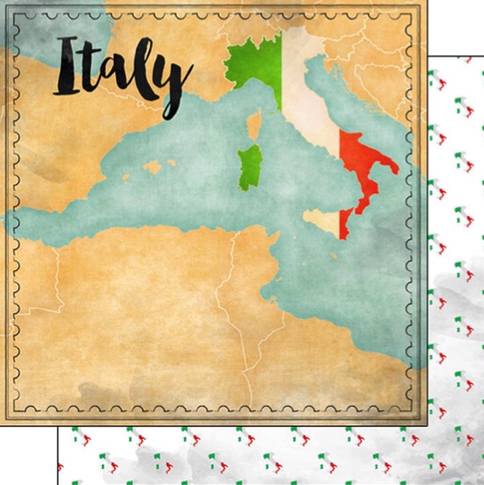 Italy Scrapbooking Paper Stickers Embellishments for Rome Pisa Venice