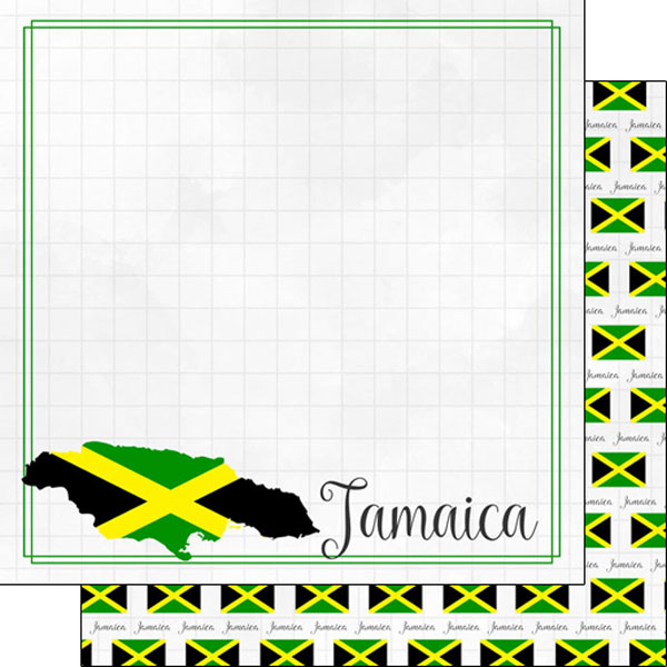 Jamaica 12x12 Double Sided Scrapbooking Paper