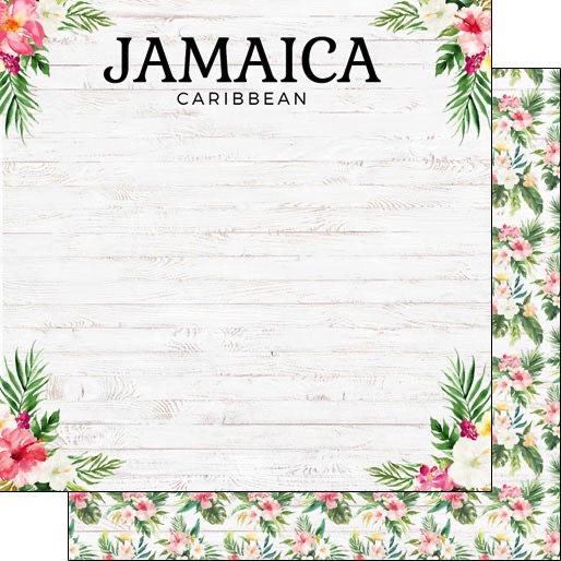 Jamaica Vacay 12x12 Double Sided Scrapbooking Paper