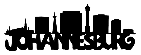 Johannesburg Scrapbooking Laser Cut Title with Buildings