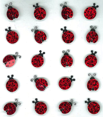 Ladybirds Repeats Jolee's Boutique 3D Scrapbooking Stickers