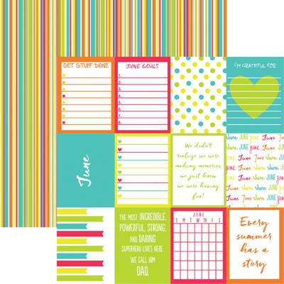 Plan it June 12x12 Double Sided Scrapbooking Paper