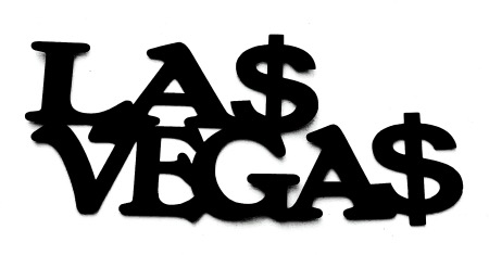 Las Vegas Scrapbooking Laser Cut Title with Dollars