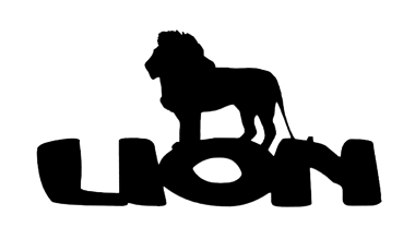 Lion Scrapbooking Laser Cut Title with Lion