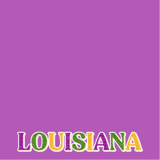 Louisiana 12x12 Scrapbooking Paper