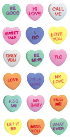 Love Hearts Scrapbooking Mini Stickers