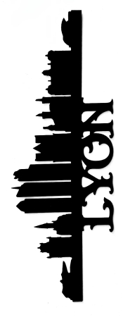 Lyon Scrapbooking Laser Cut Title with Skyline