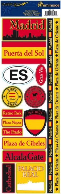 Madrid Cardstock Scrapbooking Stickers and Borders