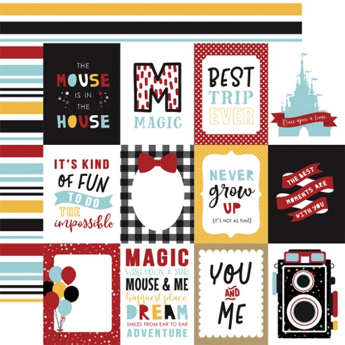 Magical Adventure 3x4 Journaling Cards 12x12 Double Sided Scrapbooking Paper