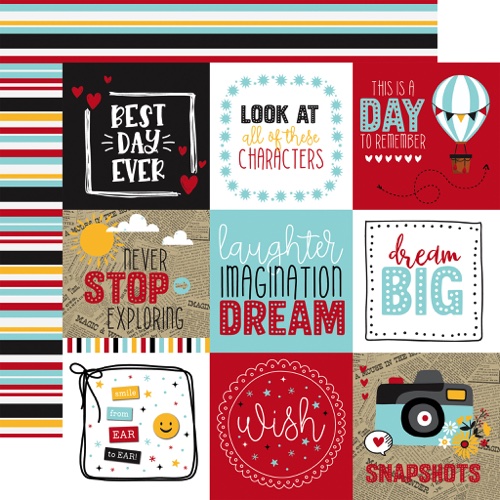 Magical Place 4x4 Journaling Cards 12x12 Double Sided Scrapbooking Paper