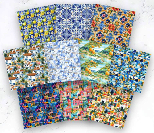 Mediterranean Scrapbooking Paper Pack